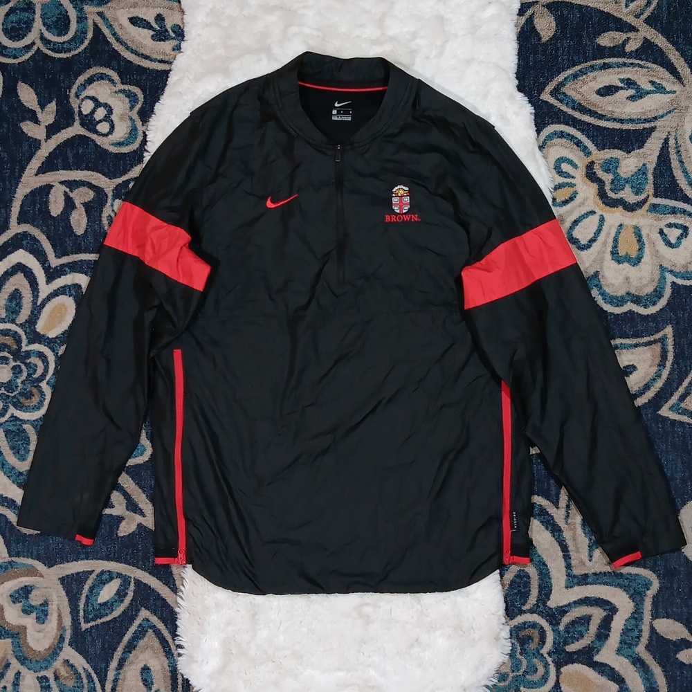 Nike athketic running windbreaker black 1/4 zip jacket mens sz large - Picture 3 of 8